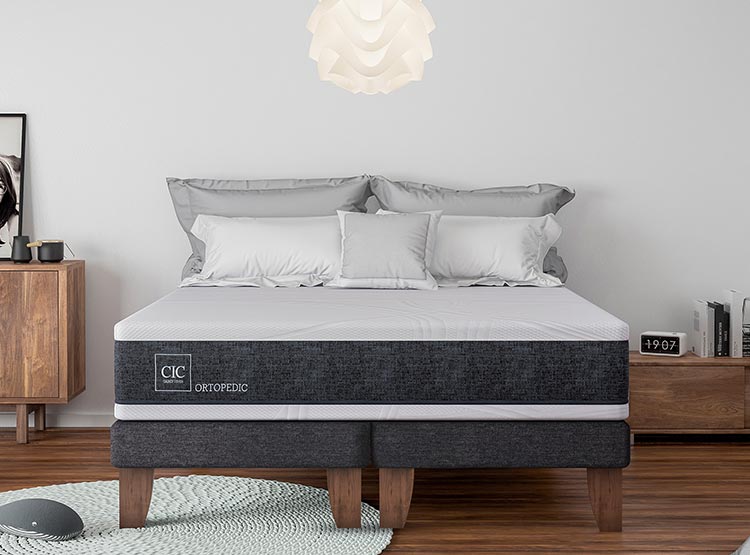 JUEGO DE DORMITORIO CIC CAMA EUROPEA ORTOPEDIC BD 2 PLAZAS + VELADORES NIGER - 7