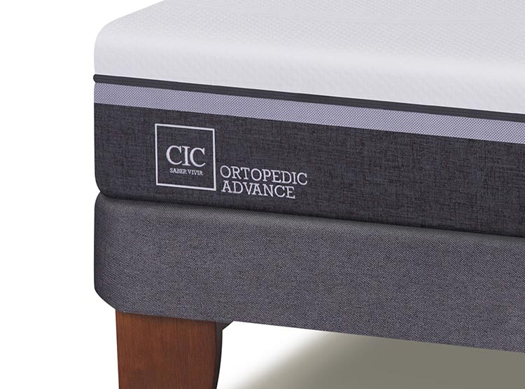 JUEGO DE DORMITORIO CIC CAMA EUROPEA ORTOPEDIC ADVANCE 1.5 PLAZAS + RESPALDO GALES - 4