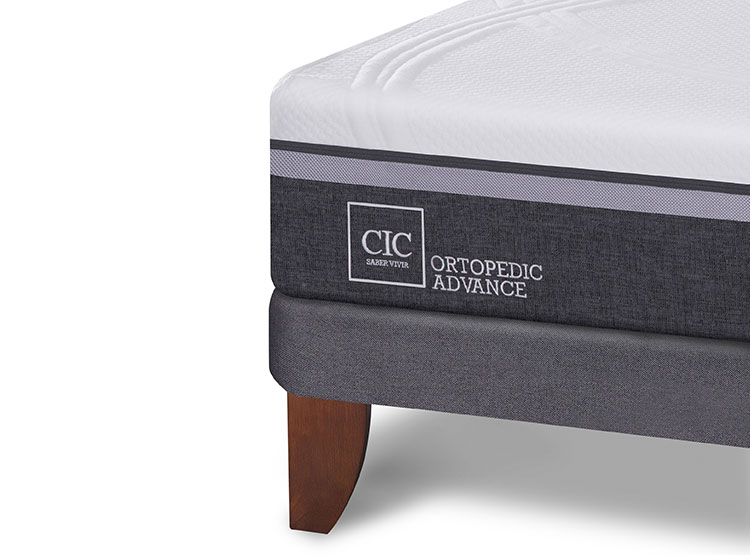 JUEGO DE DORMITORIO CIC CAMA EUROPEA ORTOPEDIC ADVANCE 1.5 PLAZAS + VELADOR NIGER - 4