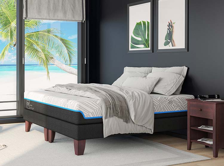 JUEGO DE DORMITORIO CIC CAMA EUROPEA GREEN INFINITY BD 2 PLAZAS + SET GANGES - 6