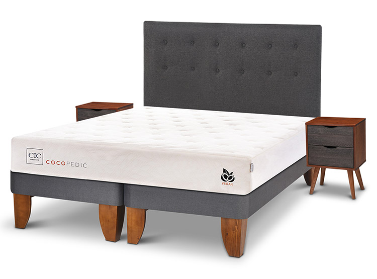 JUEGO DE DORMITORIO CIC CAMA EUROPEA COCOPEDIC BD 2 PLAZAS + SET EUFRATES - 2
