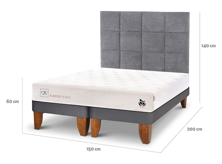 CAMA EUROPEA CIC COCOPEDIC BD 2 PLAZAS + RESPALDO TAMESIS - 3