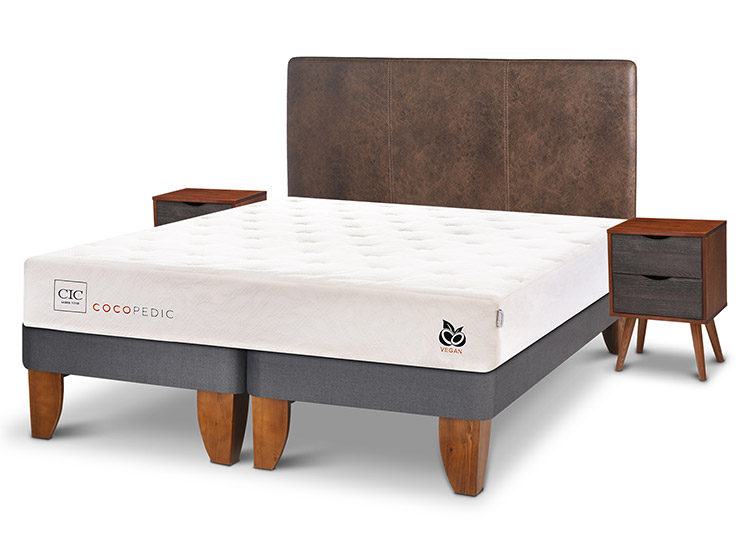 JUEGO DE DORMITORIO CIC CAMA EUROPEA COCOPEDIC BD 2 PLAZAS + SET BAKER - 2