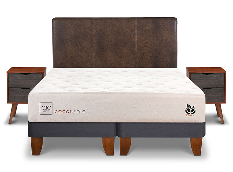 JUEGO DE DORMITORIO CIC CAMA EUROPEA COCOPEDIC BD 2 PLAZAS + SET BAKER - 1