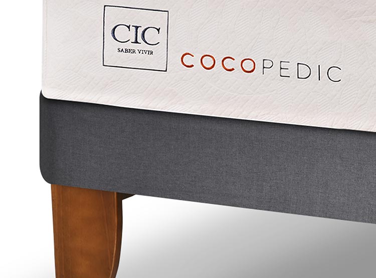 JUEGO DE DORMITORIO CIC CAMA EUROPEA COCOPEDIC BD 2 PLAZAS + SET MILAN - 4