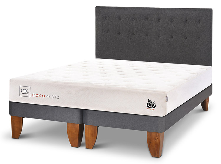 JUEGO DE DORMITORIO CIC CAMA EUROPEA COCOPEDIC BD KING + RESPALDO EUFRATES - 2