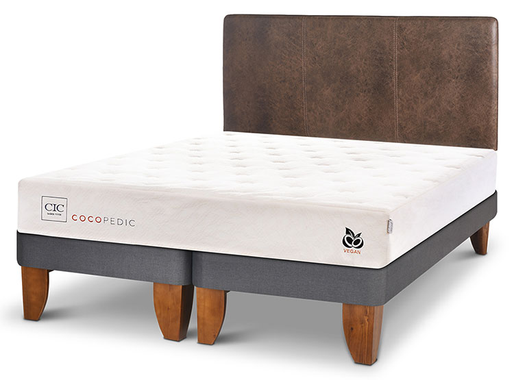 JUEGO DE DORMITORIO CIC CAMA EUROPEA COCOPEDIC BD KING + RESPALDO BAKER - 2