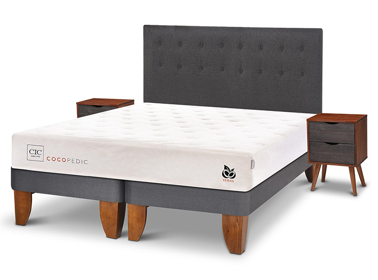 JUEGO DE DORMITORIO CIC CAMA EUROPEA COCOPEDIC BD KING + SET EUFRATES - 2