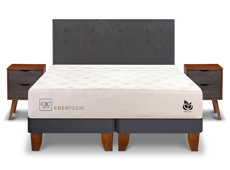 JUEGO DE DORMITORIO CIC CAMA EUROPEA COCOPEDIC BD KING + SET EUFRATES - 1