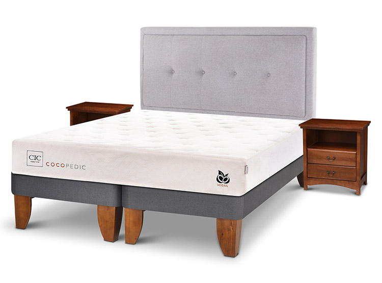 JUEGO DE DORMITORIO CIC CAMA EUROPEA COCOPEDIC BD KING + SET GANGES - 2