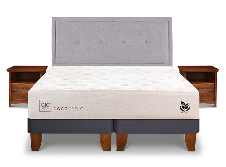 JUEGO DE DORMITORIO CIC CAMA EUROPEA COCOPEDIC BD KING + SET GANGES - 1