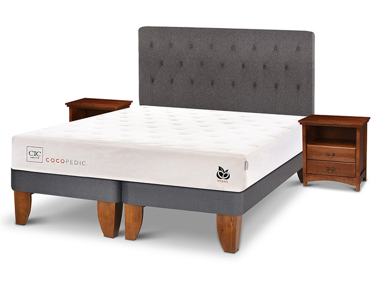 JUEGO DE DORMITORIO CIC CAMA EUROPEA COCOPEDIC BD KING + SET KAVERY - 2
