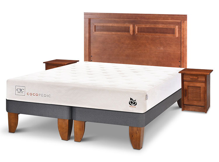 JUEGO DE DORMITORIO CIC CAMA EUROPEA COCOPEDIC BD KING + SET MILAN - 2