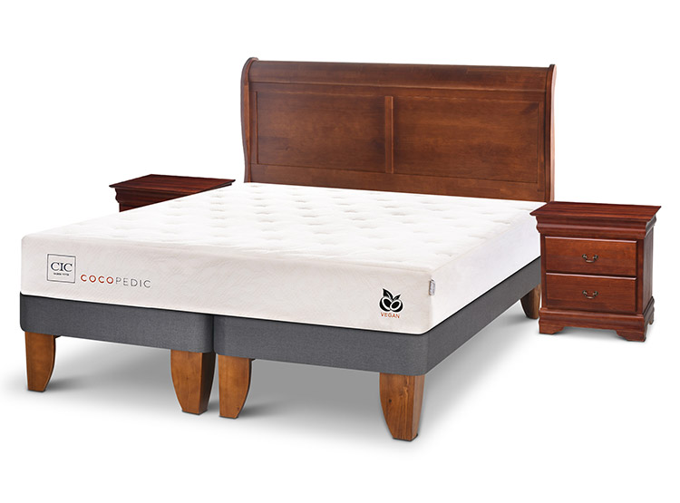 JUEGO DE DORMITORIO CIC CAMA EUROPEA COCOPEDIC BD KING + SET MIRO - 2