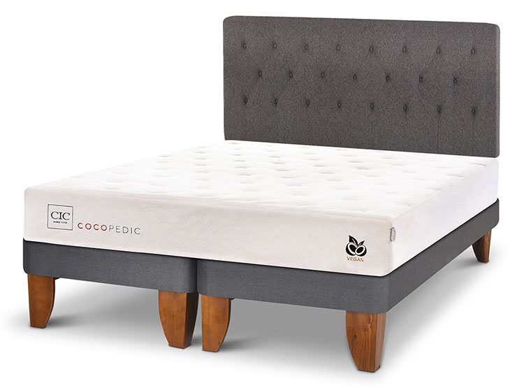 JUEGO DE DORMITORIO CIC CAMA EUROPEA COCOPEDIC BD KING + RESPALDO KAVERY - 2
