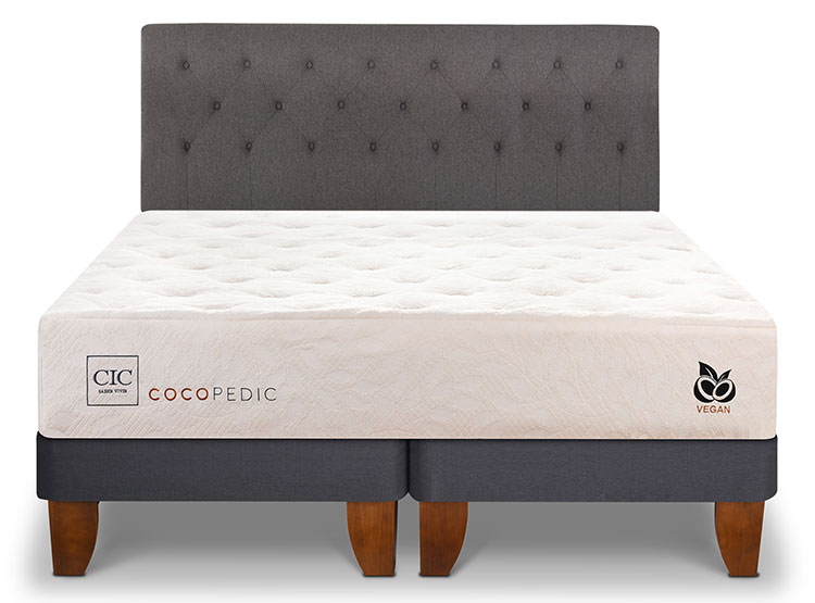 JUEGO DE DORMITORIO CIC CAMA EUROPEA COCOPEDIC BD KING + RESPALDO KAVERY - 1