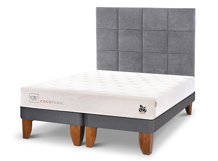 JUEGO DE DORMITORIO CIC CAMA EUROPEA COCOPEDIC BD KING + RESPALDO TAMESIS - 2