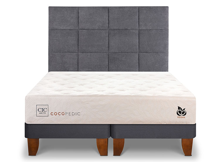 JUEGO DE DORMITORIO CIC CAMA EUROPEA COCOPEDIC BD KING + RESPALDO TAMESIS - 1