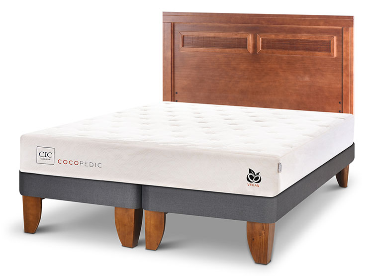 JUEGO DE DORMITORIO CIC CAMA EUROPEA COCOPEDIC BD KING + RESPALDO MILAN - 2