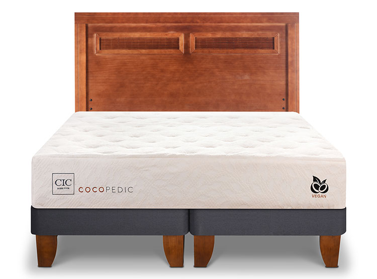 JUEGO DE DORMITORIO CIC CAMA EUROPEA COCOPEDIC BD KING + RESPALDO MILAN - 1