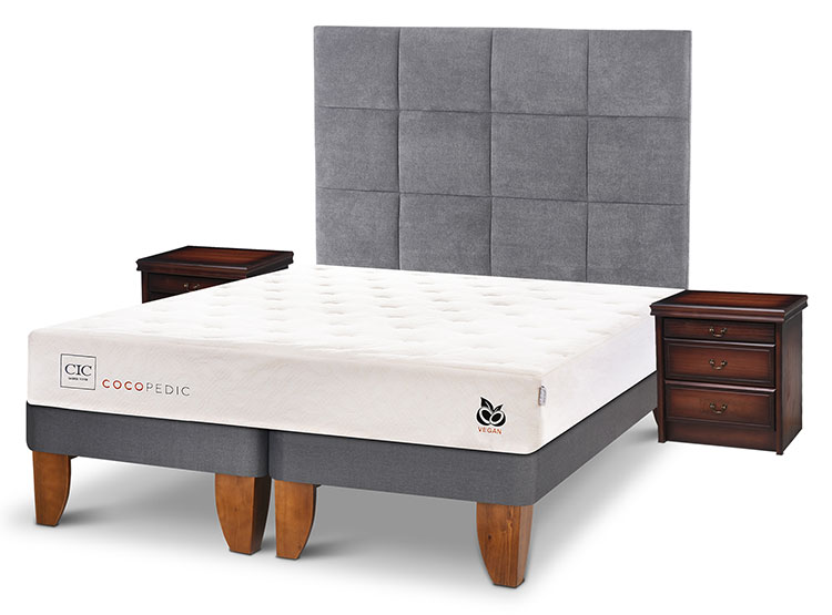 JUEGO DE DORMITORIO CIC CAMA EUROPEA COCOPEDIC BD KING + SET TAMESIS - 2