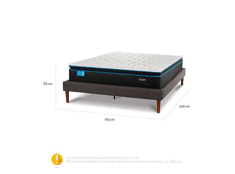CAMA EUROPEA CIC GREEN SLEEP CURVE 2 PLAZAS - 3