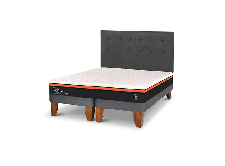JUEGO DE DORMITORIO CIC CAMA EUROPEA BEE COMFORT BD 2 PLAZAS + RESPALDO EUFRATES - 2