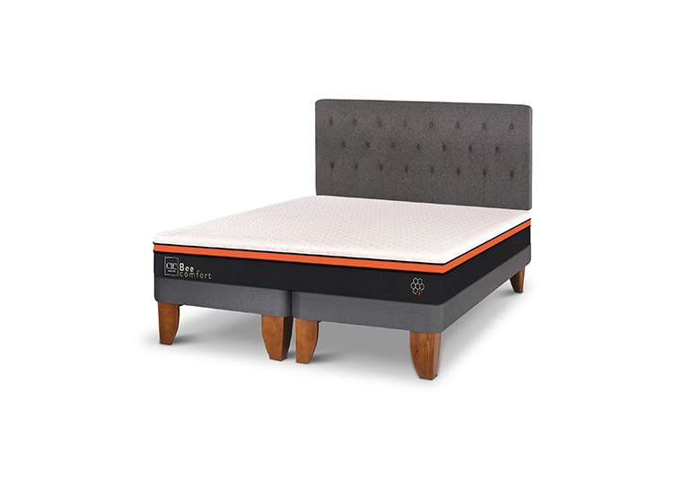 JUEGO DE DORMITORIO CIC CAMA EUROPEA BEE COMFORT BD 2 PLAZAS + RESPALDO KAVERY - 2