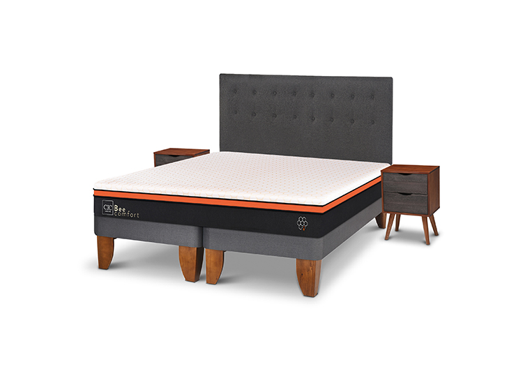 JUEGO DE DORMITORIO CIC CAMA EUROPEA BEE COMFORT KING + SET EUFRATES - 2