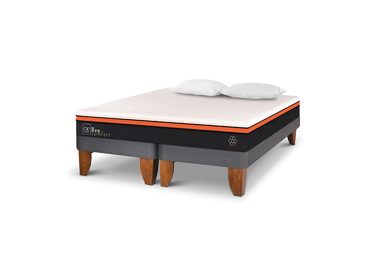JUEGO DE DORMITORIO CIC CAMA EUROPEA BEE COMFORT KING + ALMOHADAS - 2
