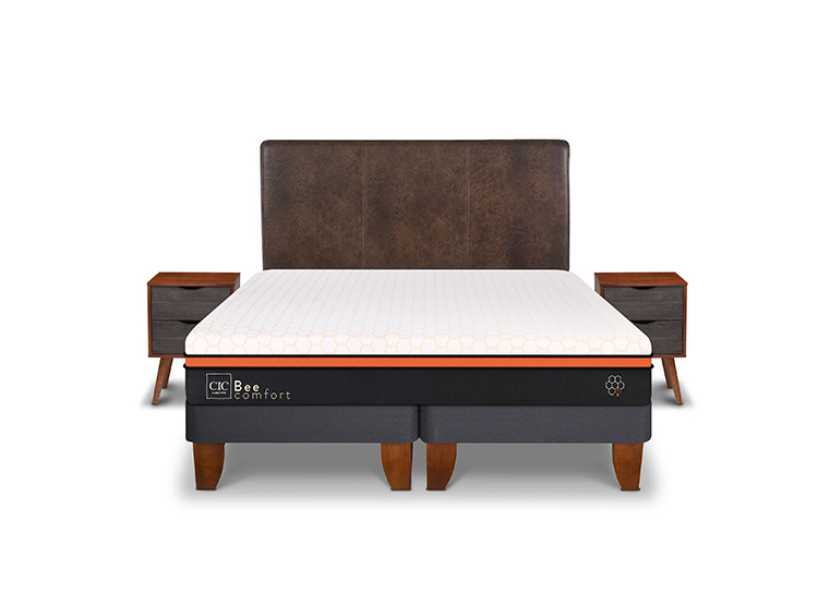 JUEGO DE DORMITORIO CIC CAMA EUROPEA BEE COMFORT KING + SET BAKER - 1