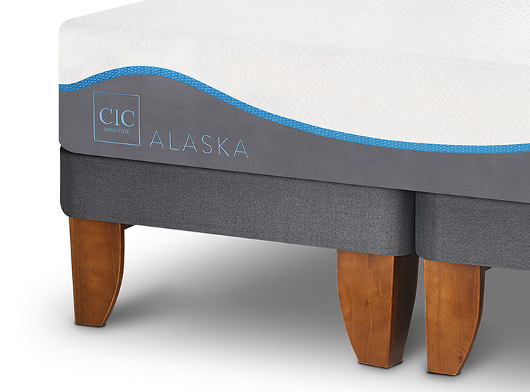 JUEGO DE DORMITORIO CIC CAMA EUROPEA ALASKA BD 2 PLAZAS + RESPALDO GANGES - 4