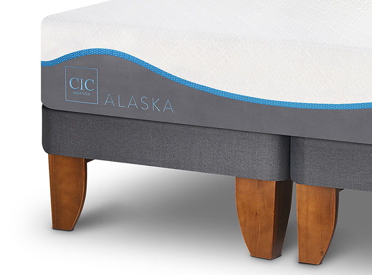 JUEGO DE DORMITORIO CIC CAMA EUROPEA ALASKA BD 2 PLAZAS + RESPALDO NEW TORINO CARAMEL - 4
