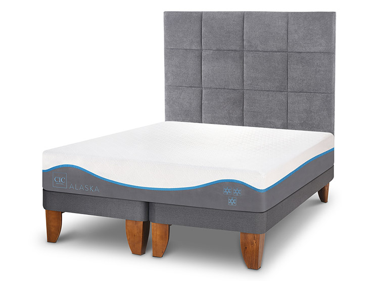 CAMA EUROPEA CIC ALASKA BD 2 PLAZAS + RESPALDO TAMESIS - 2