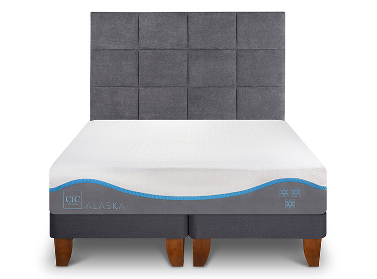 CAMA EUROPEA CIC ALASKA BD 2 PLAZAS + RESPALDO TAMESIS - 1