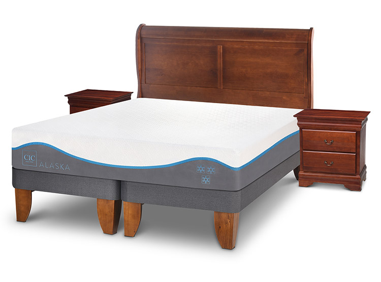 JUEGO DE DORMITORIO CIC CAMA EUROPEA ALASKA BD 2 PLAZAS + SET MIRO - 2