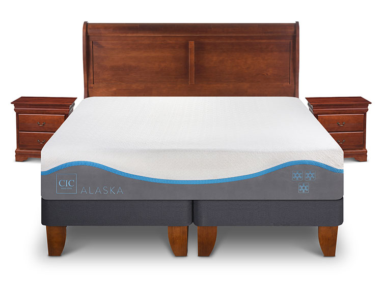 JUEGO DE DORMITORIO CIC CAMA EUROPEA ALASKA BD 2 PLAZAS + SET MIRO - 1