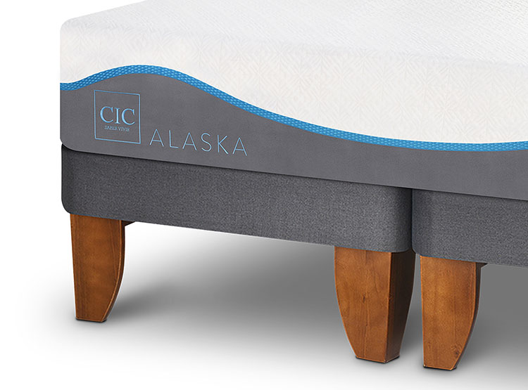 JUEGO DE DORMITORIO CIC CAMA EUROPEA ALASKA KING + ALMOHADAS - 4