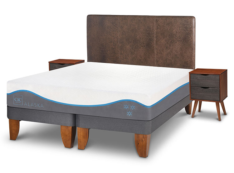 JUEGO DE DORMITORIO CIC CAMA EUROPEA ALASKA KING + SET BAKER - 2