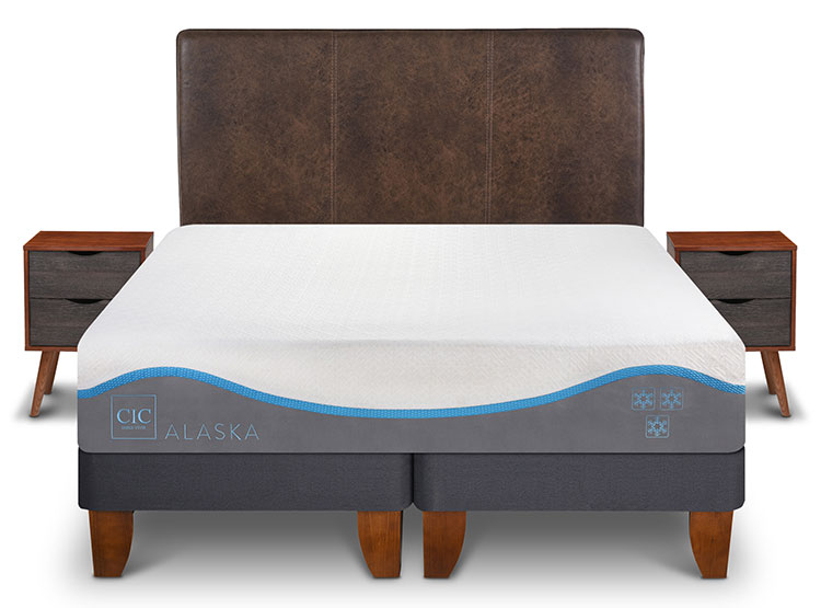 JUEGO DE DORMITORIO CIC CAMA EUROPEA ALASKA KING + SET BAKER - 1