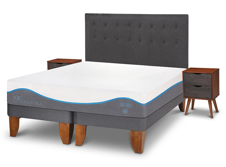 JUEGO DE DORMITORIO CIC CAMA EUROPEA ALASKA KING + SET EUFRATES - 2