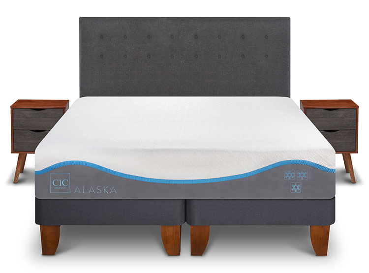 JUEGO DE DORMITORIO CIC CAMA EUROPEA ALASKA KING + SET EUFRATES - 1