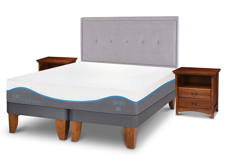 JUEGO DE DORMITORIO CIC CAMA EUROPEA ALASKA KING + SET GANGES - 2
