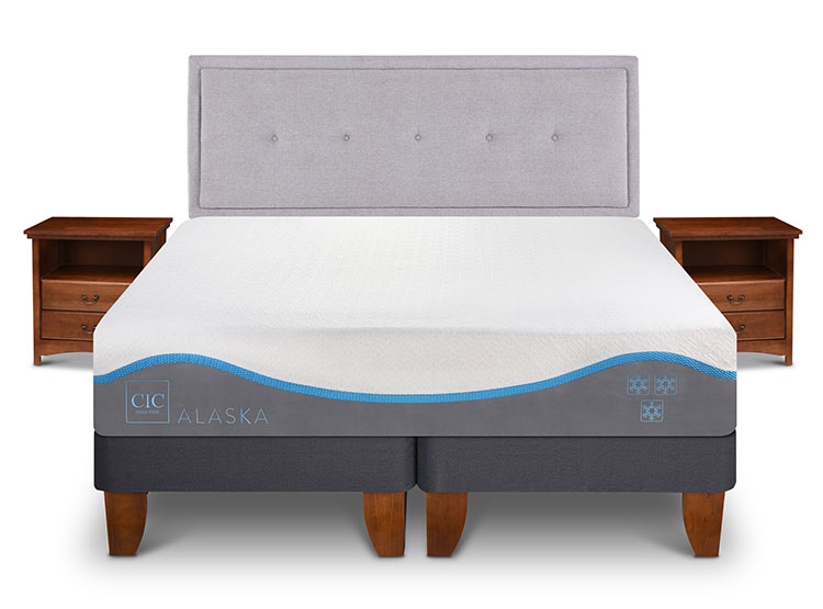 JUEGO DE DORMITORIO CIC CAMA EUROPEA ALASKA KING + SET GANGES - 1