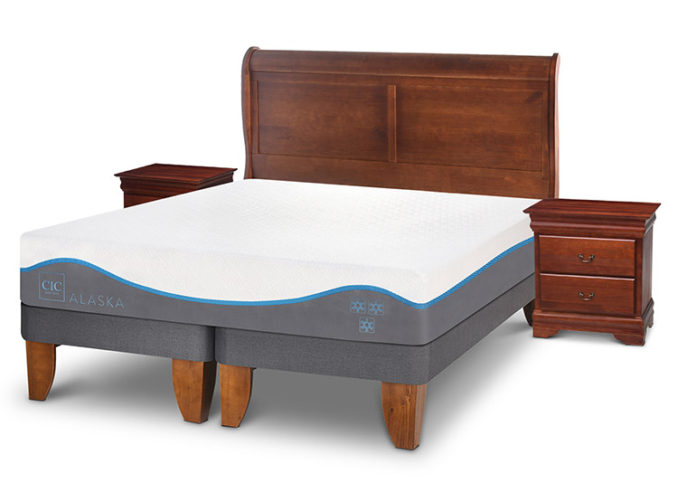 JUEGO DE DORMITORIO CIC CAMA EUROPEA ALASKA KING + SET MIRO - 2