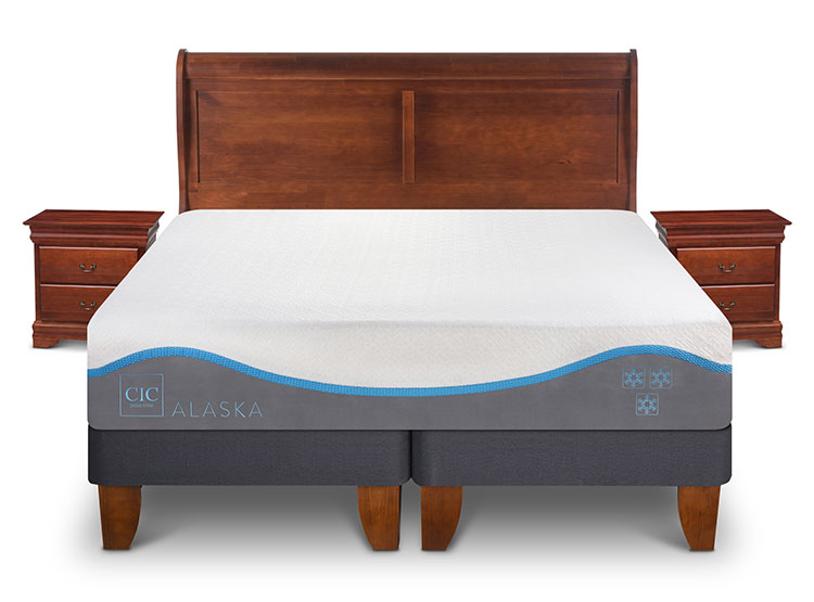 JUEGO DE DORMITORIO CIC CAMA EUROPEA ALASKA KING + SET MIRO - 1