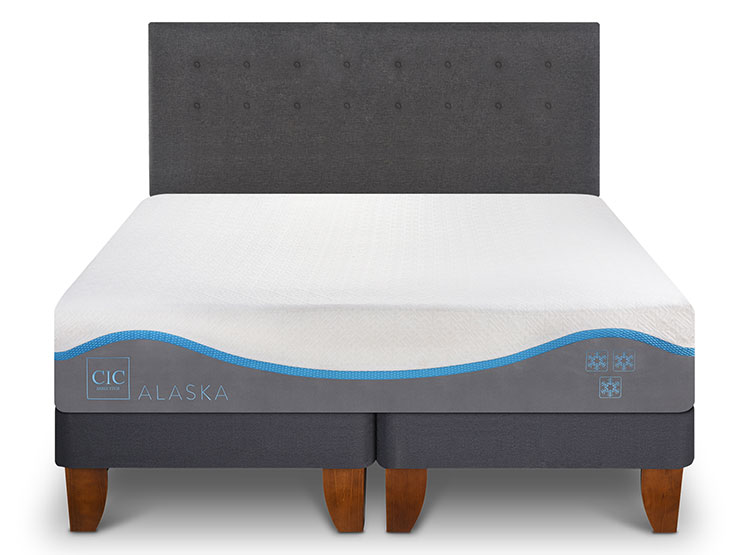 JUEGO DE DORMITORIO CIC CAMA EUROPEA ALASKA KING + RESPALDO EUFRATES - 1