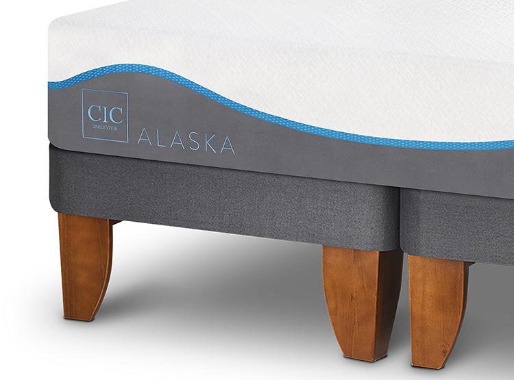 JUEGO DE DORMITORIO CIC CAMA EUROPEA ALASKA KING + RESPALDO BAKER - 4