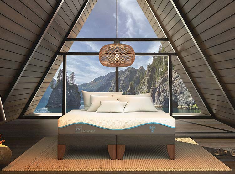 JUEGO DE DORMITORIO CIC CAMA EUROPEA ALASKA KING + RESPALDO BAKER - 7
