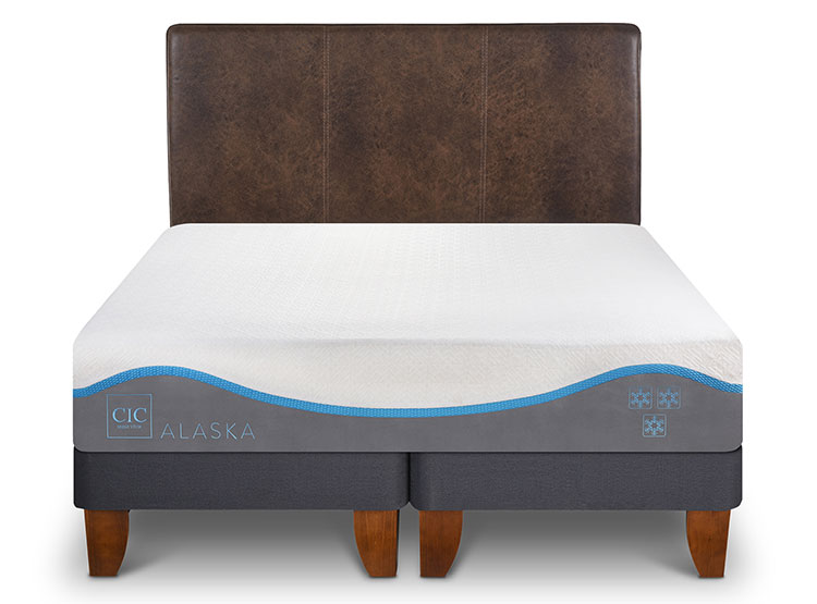 JUEGO DE DORMITORIO CIC CAMA EUROPEA ALASKA KING + RESPALDO BAKER - 1